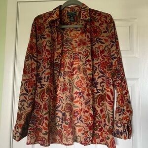 Vintage button up blouse